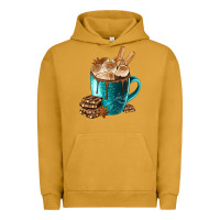 Pigment Peanut Butter Chocolate And Coffee Urban Hoodie - FaDigitalArtStudio