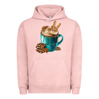 Pigment Salmon Chocolate And Coffee Urban Hoodie - FaDigitalArtStudio