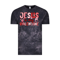 Cloud Black jesus is my valentine Vintage Tee - MaliasSmallBusiness
