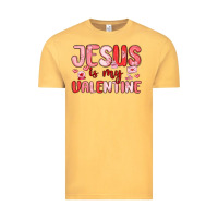 Vintage Mustard jesus is my valentine Vintage Tee - MaliasSmallBusiness