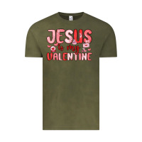 Vintage Olive jesus is my valentine Vintage Tee - MaliasSmallBusiness