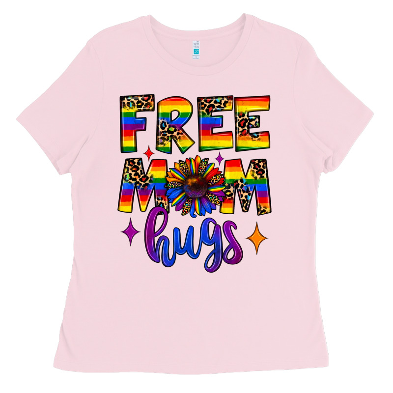 Free Mom Hugs Ladies Tee by JahusDesignShop | Teevron