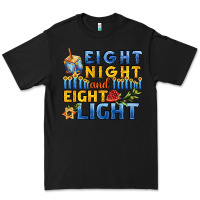 Black eight night and eight light for hanukkah Premium Tee - AdoDesignShop