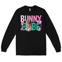 Black Bunny Babe Easter Long Sleeve Tee - BundleAndBundleShop