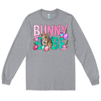 Heather Grey Bunny Babe Easter Long Sleeve Tee - BundleAndBundleShop