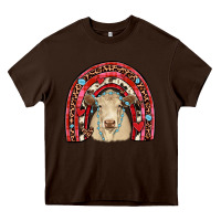 Chocolate Brown valentines charolais  rainbow Heavy Core Tee - JahusDesignShop