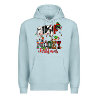 Blue Mist mooey christmas cow Premium Hoodie - CowGirlArtShop