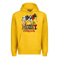 Lemon mooey christmas cow Premium Hoodie - CowGirlArtShop