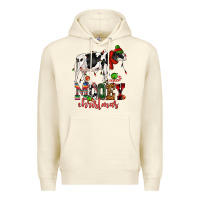 Sandshell mooey christmas cow Premium Hoodie - CowGirlArtShop