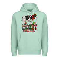 Seafoam mooey christmas cow Premium Hoodie - CowGirlArtShop