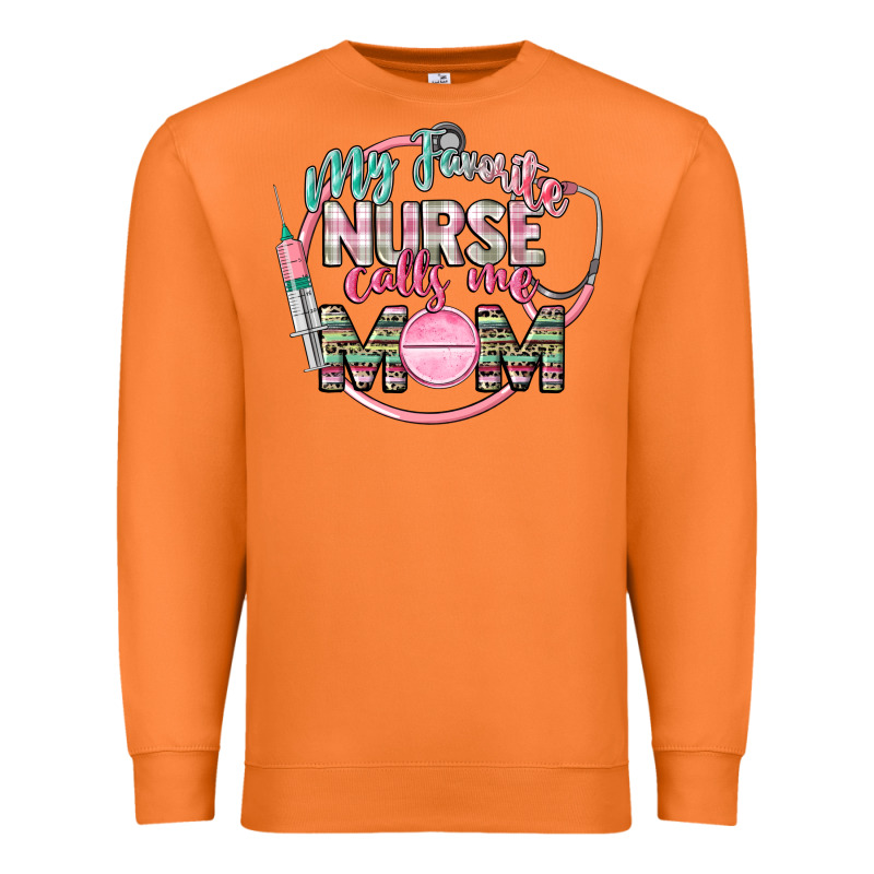 My Favorite Nurse Calls Me Mom Premium Sweatshirt by CowGirlArtShop | Teevron