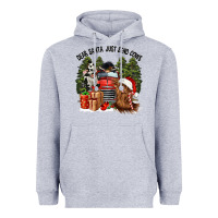 Heather Grey dear santa just send cows Heavyweight Hoodie - CowGirlArtShop