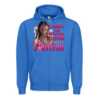 I Fought For My Life And I Won Afro Woman Zipper Hoodie | Teevron