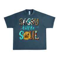 Midnight Navy sassy little soul Urban Heavy Tee - NancyCooperArtShop