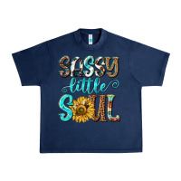 Navy sassy little soul Urban Heavy Tee - NancyCooperArtShop