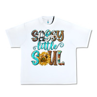 White sassy little soul Urban Heavy Tee - NancyCooperArtShop