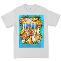 Dove Grey candlestick with parchment Premium Tee - AdoDesignShop