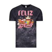 Cloud Black mexican new year Vintage Tee - MaliasSmallBusiness