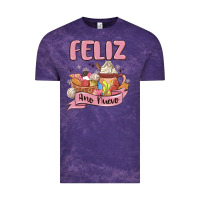 Cloud Purple mexican new year Vintage Tee - MaliasSmallBusiness