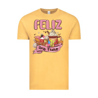 Vintage Mustard mexican new year Vintage Tee - MaliasSmallBusiness