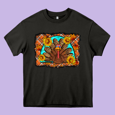 Thanksgiving Turkey Heavy Core Tee Designed By Artiststas
