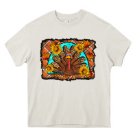 Cream Thanksgiving Turkey Heavy Core Tee - Artiststas