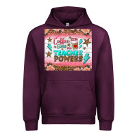 Mauve Wine coffee gives me teacher powers tumbler Urban Hoodie - BundleAndBundleShop