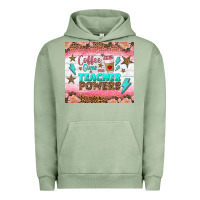 Pigment Oil Green coffee gives me teacher powers tumbler Urban Hoodie - BundleAndBundleShop