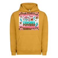 Pigment Peanut Butter coffee gives me teacher powers tumbler Urban Hoodie - BundleAndBundleShop