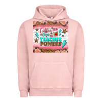 Pigment Salmon coffee gives me teacher powers tumbler Urban Hoodie - BundleAndBundleShop