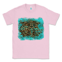 Bubblegum Pink leopard turquoise Classic Tee - RanaPortraitStore