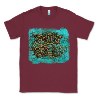 Burgundy leopard turquoise Classic Tee - RanaPortraitStore