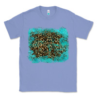 Colony Blue leopard turquoise Classic Tee - RanaPortraitStore