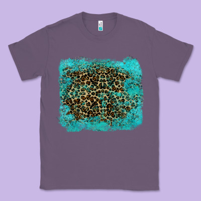 Leopard Turquoise Classic Tee Designed By Ranaportraitstore