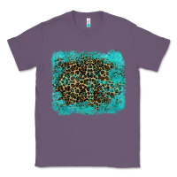 Lavender leopard turquoise Classic Tee - RanaPortraitStore