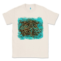 Natural leopard turquoise Classic Tee - RanaPortraitStore