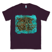 Plum leopard turquoise Classic Tee - RanaPortraitStore