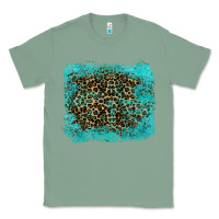 Sage leopard turquoise Classic Tee - RanaPortraitStore