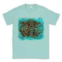 Seafoam leopard turquoise Classic Tee - RanaPortraitStore