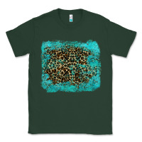Sports Green leopard turquoise Classic Tee - RanaPortraitStore