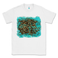 White leopard turquoise Classic Tee - RanaPortraitStore