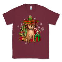 Burgundy Chihuahua Christmas Classic Tee - JahusDesignShop