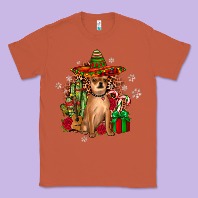 Chihuahua Christmas Classic Tee Designed By Jahusdesignshop