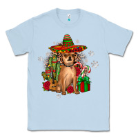 Dusty Blue Chihuahua Christmas Classic Tee - JahusDesignShop