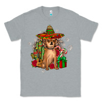 Heather Grey Chihuahua Christmas Classic Tee - JahusDesignShop