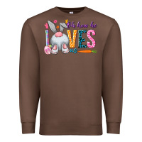 Chestnut Oh how he loves us Easter Day Premium Sweatshirt - HowdyJamesFarm