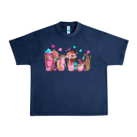 Navy nail tech coffee cups Urban Heavy Tee - NancyCooperArtShop