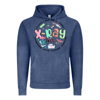 Vintage Denim x ray tech Vintage Hoodie - MaliasSmallBusiness