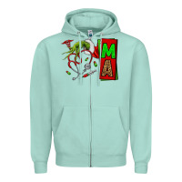 Seafoam Christmas Character Nurse Zipper Hoodie - NancyCooperArtShop