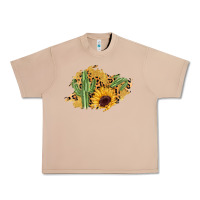 Burro cactus leopard sunflower glitter  patch Urban Heavy Tee - AdoDesignShop